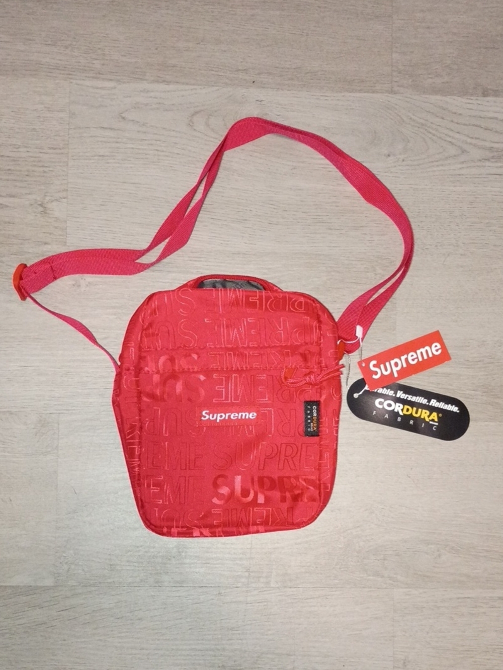 Supreme Red Cordura Shoulder Bag